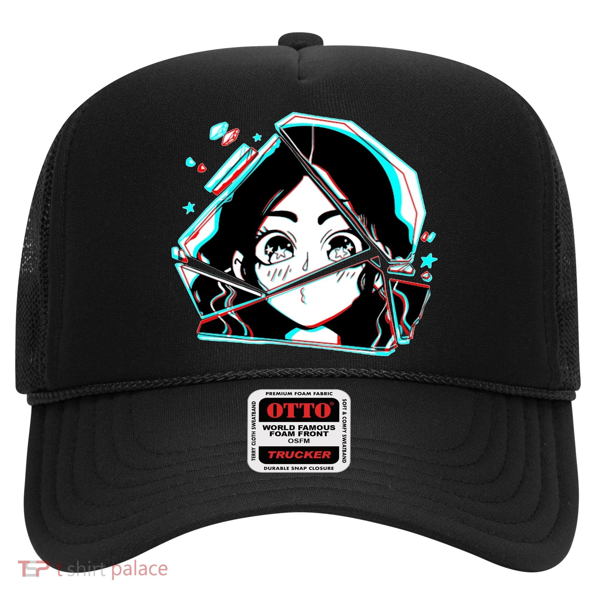 Anime Broken Glass Sparkle Eyes Hat
