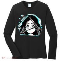 Anime Broken Glass Sparkle Eyes Women's Long Sleeve Shirt thumb 0