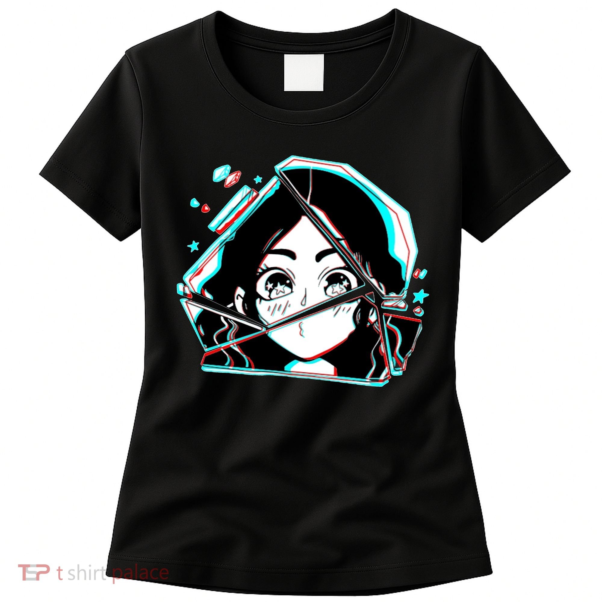 Anime Broken Glass Sparkle Eyes Women's T-Shirt