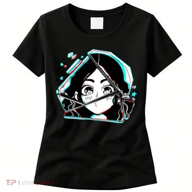 Anime Broken Glass Sparkle Eyes Women's T-Shirt