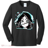 Anime Broken Glass Sparkle Eyes Kids Long Sleeve Shirt thumb 0
