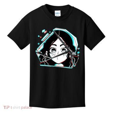 Anime Broken Glass Sparkle Eyes Kids T-Shirt