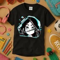 Anime Broken Glass Sparkle Eyes Kids T-Shirt thumb 3