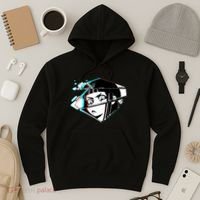Anime Eyes Broken Glass Hoodie thumb 3