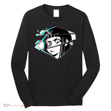 Anime Eyes Broken Glass Long Sleeve Shirt