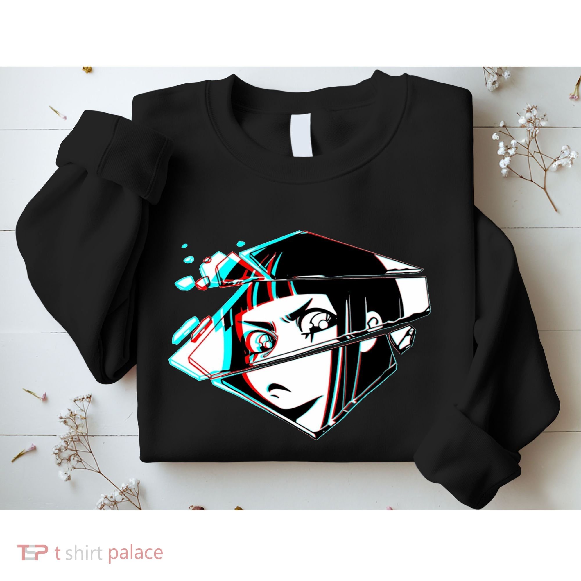 Anime Eyes Broken Glass Sweatshirt