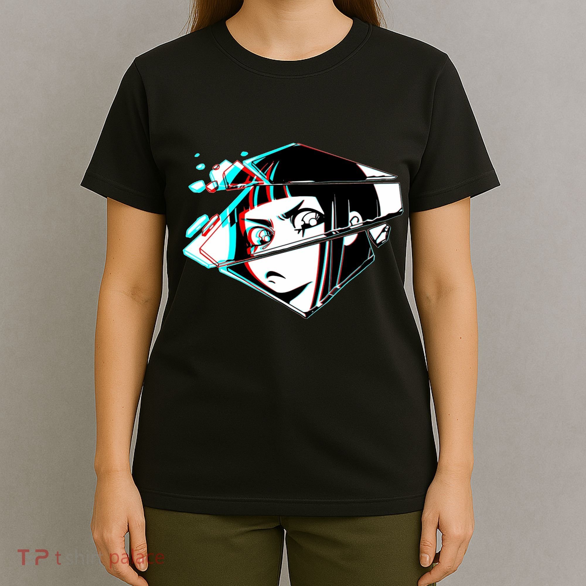 Anime Eyes Broken Glass T-Shirt