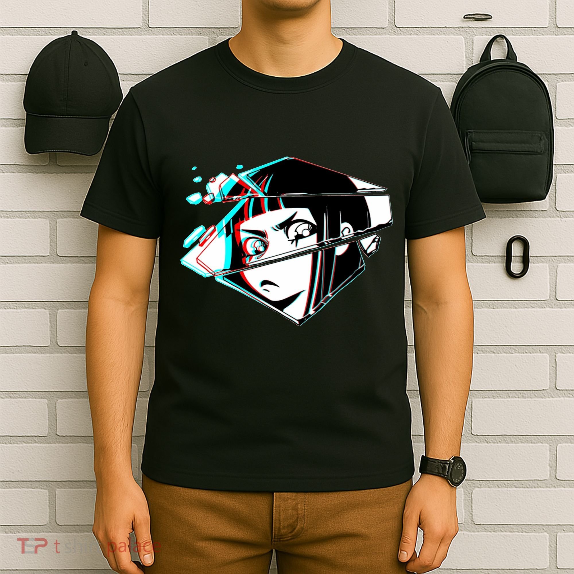 Anime Eyes Broken Glass T-Shirt