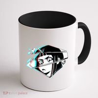 Anime Eyes Broken Glass Coffee Mug thumb 1