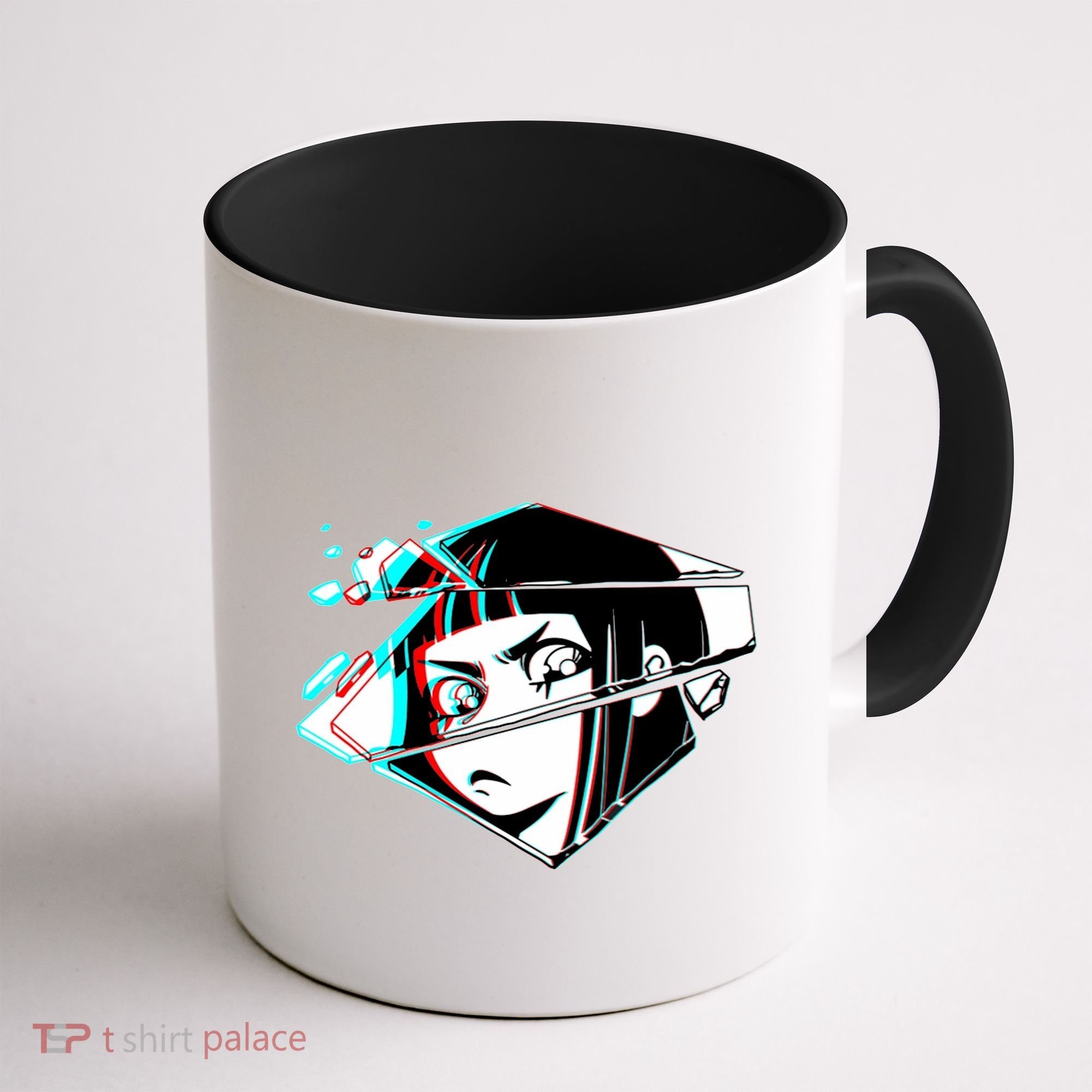 Anime Eyes Broken Glass Coffee Mug