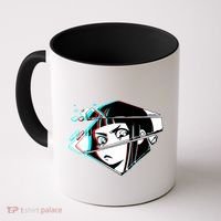 Anime Eyes Broken Glass Coffee Mug thumb 0