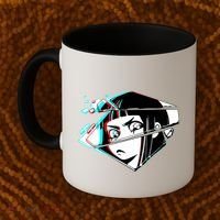 Anime Eyes Broken Glass Coffee Mug thumb 2