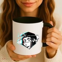 Anime Eyes Broken Glass Coffee Mug thumb 3