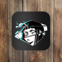 Anime Eyes Broken Glass Coaster thumb 0