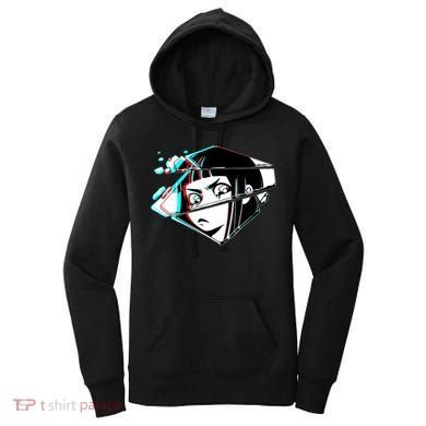 Anime Eyes Broken Glass Women's Hoodie