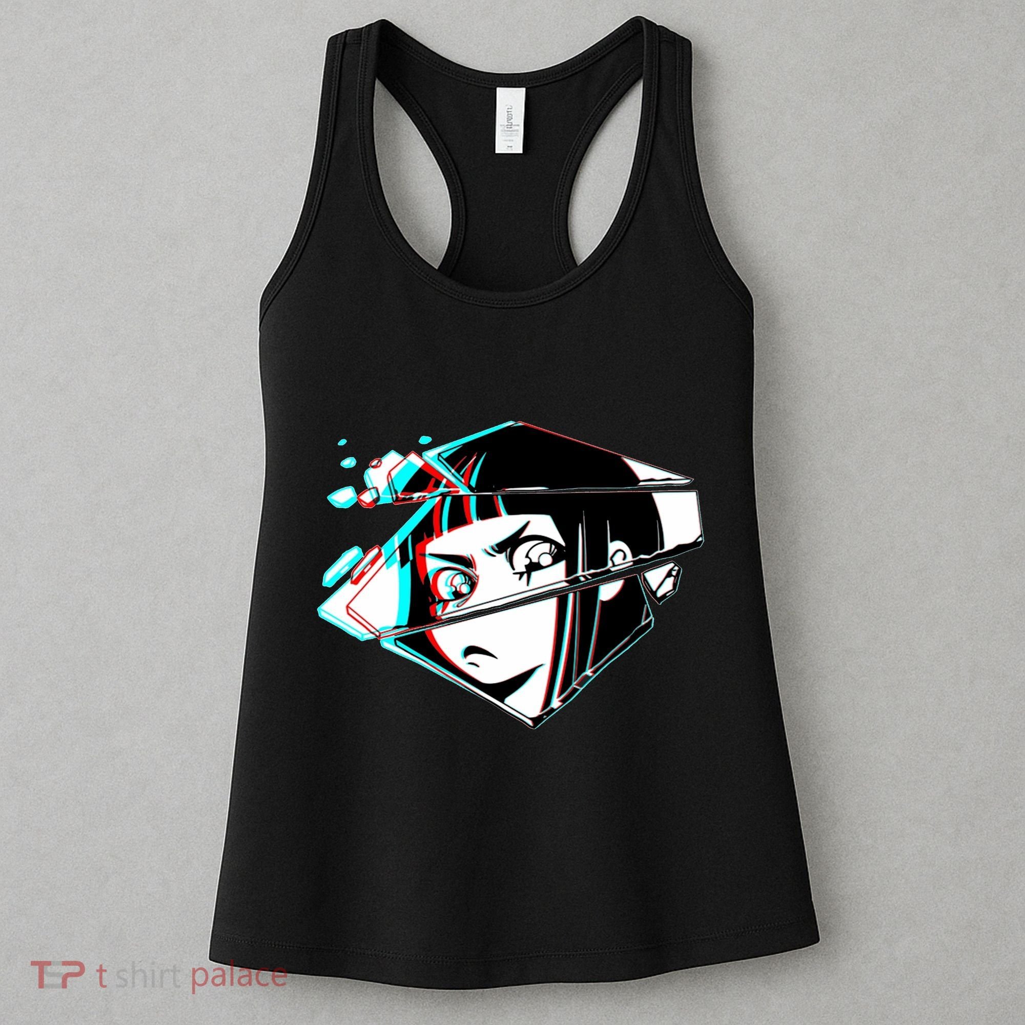 Anime Eyes Broken Glass Women's Tank Top