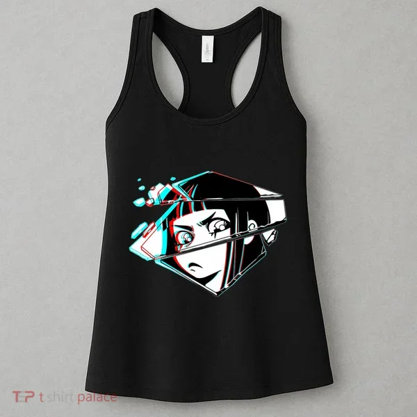 Anime Eyes Broken Glass Women's Tank Top