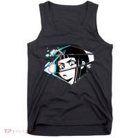 Anime Eyes Broken Glass Tank Top thumb 0