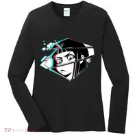Anime Eyes Broken Glass Women's Long Sleeve Shirt thumb 0