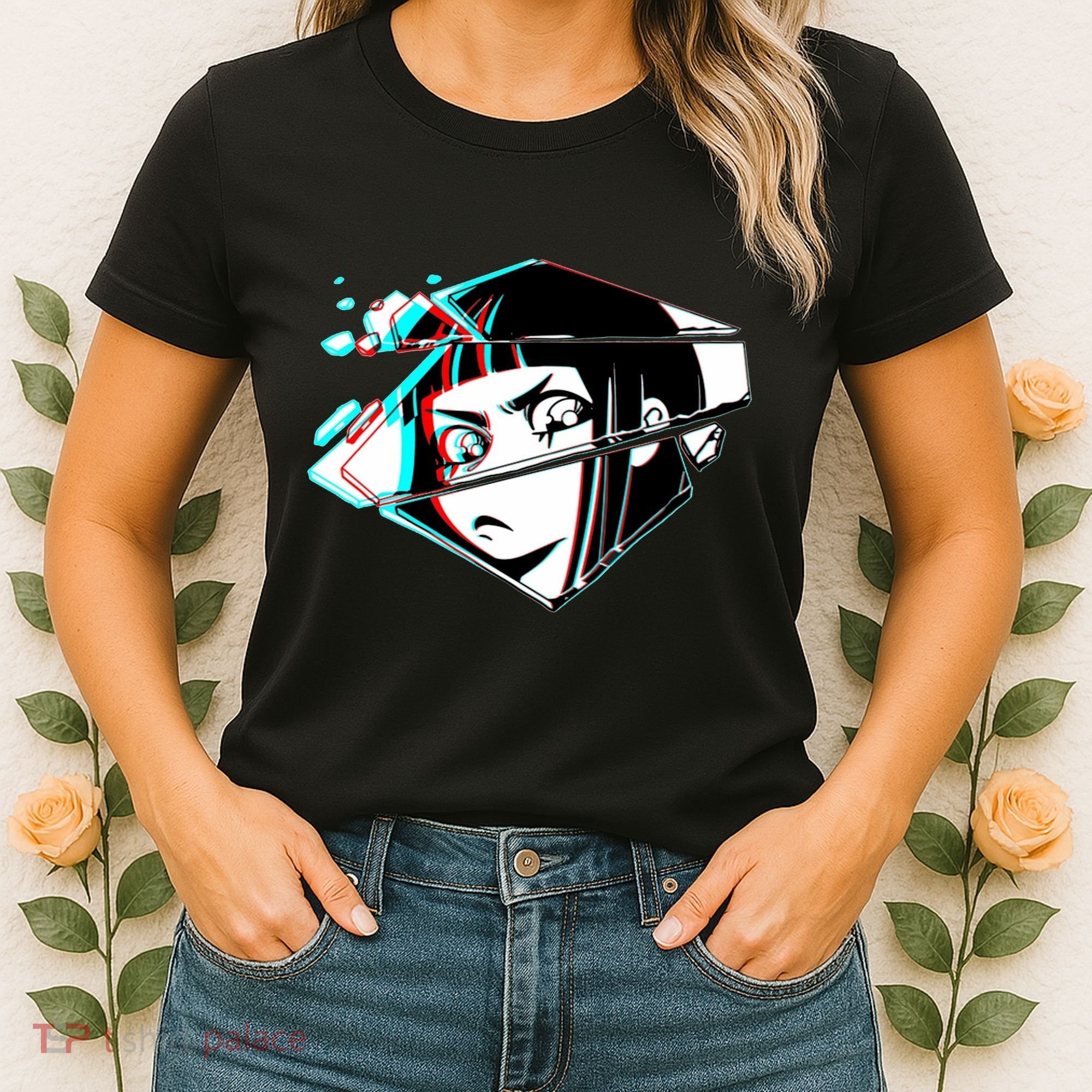 Anime Eyes Broken Glass Women's T-Shirt
