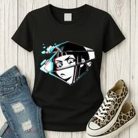 Anime Eyes Broken Glass Women's T-Shirt thumb 3
