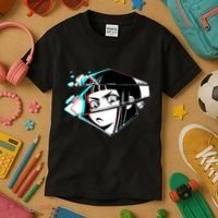 Anime Eyes Broken Glass Kids T-Shirt thumb 3