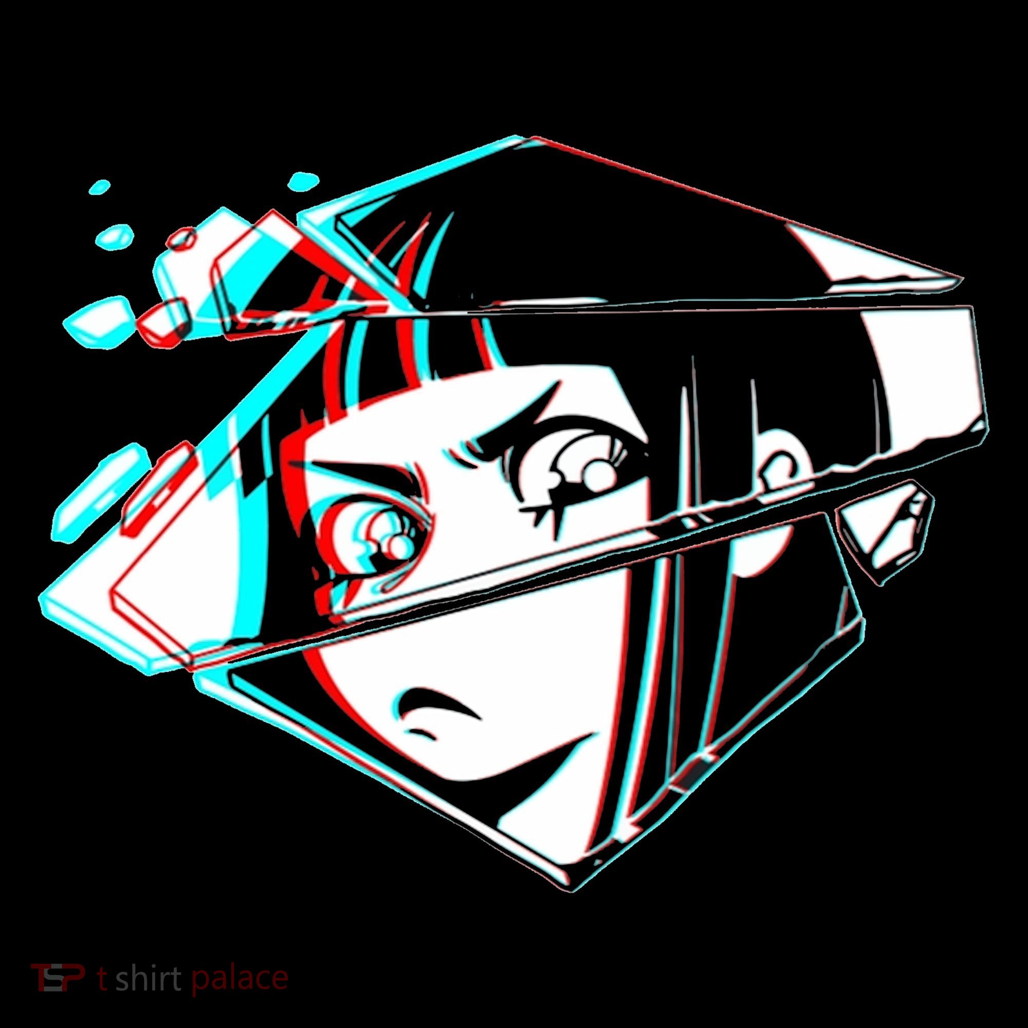 Anime Eyes Broken Glass Kids T-Shirt