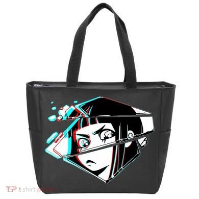 Anime Eyes Broken Glass Tote Bag