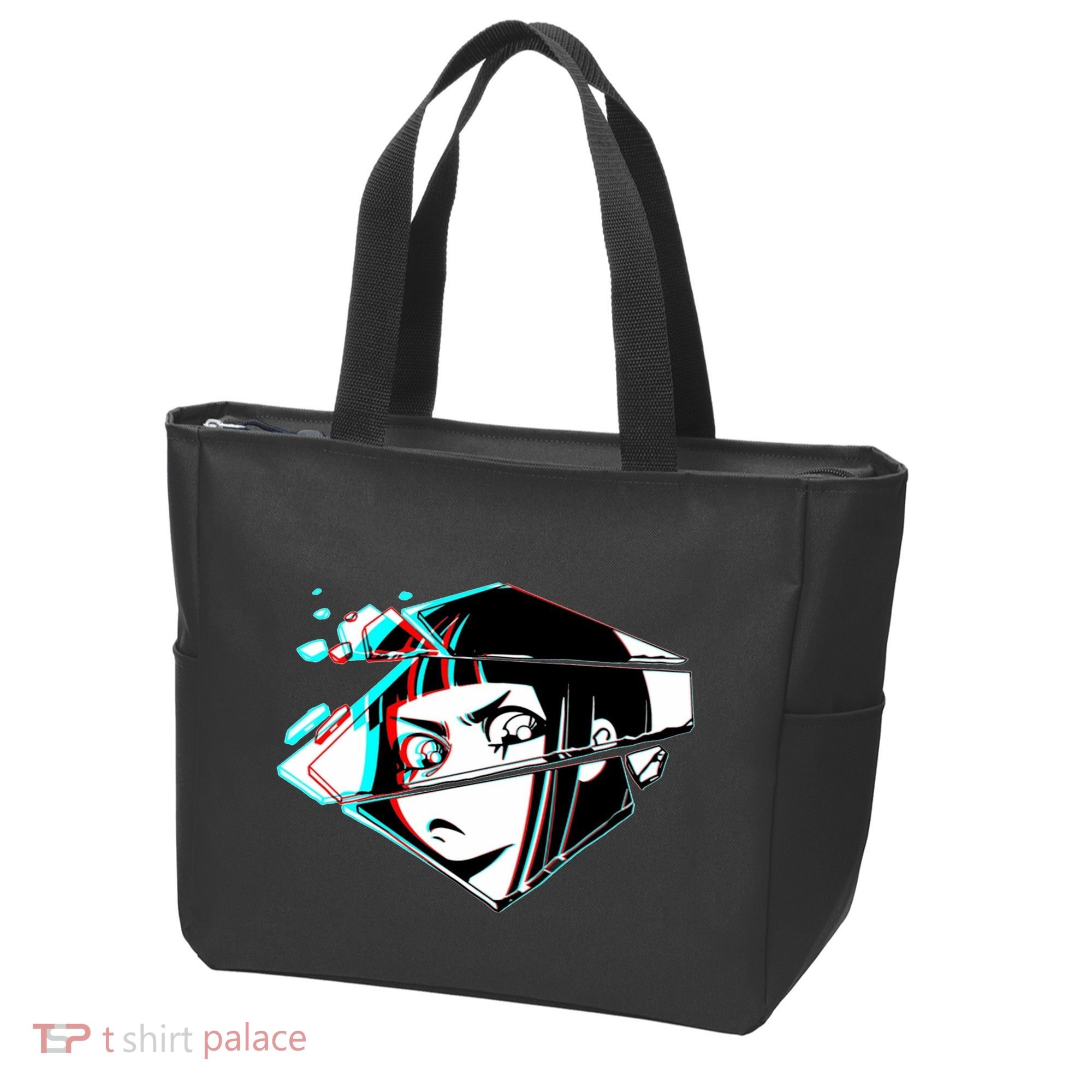 Anime Eyes Broken Glass Tote Bag