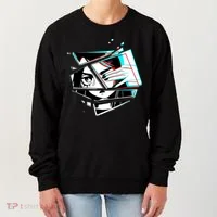 Anime Eyes Broken Glass Hand Over Eye Women's Sweatshirt thumb 0