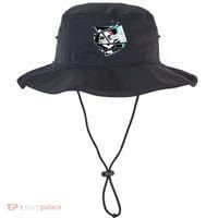 Anime Eyes Broken Glass Hand Over Eye Bucket Hat thumb 0