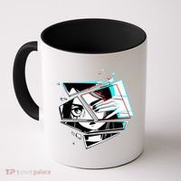 Anime Eyes Broken Glass Hand Over Eye Coffee Mug thumb 0