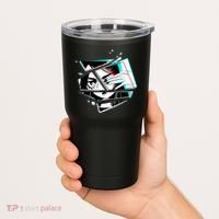 Anime Eyes Broken Glass Hand Over Eye Tumbler thumb 2