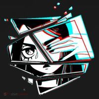 Anime Eyes Broken Glass Hand Over Eye Toddler T-Shirt thumb 4