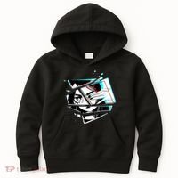Anime Eyes Broken Glass Hand Over Eye Kids Hoodie thumb 0