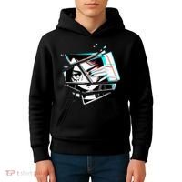 Anime Eyes Broken Glass Hand Over Eye Kids Hoodie thumb 4