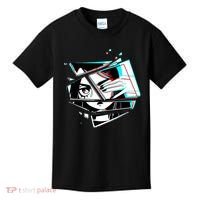 Anime Eyes Broken Glass Hand Over Eye Kids T-Shirt thumb 0