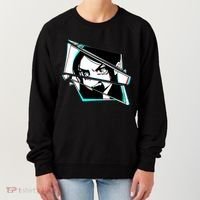 Anime Eyes Broken Glass Yelling Women's Sweatshirt thumb 0