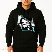 Anime Eyes Broken Glass Yelling Hoodie thumb 2