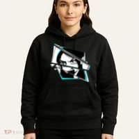 Anime Eyes Broken Glass Yelling Hoodie thumb 5