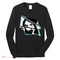 Anime Eyes Broken Glass Yelling Long Sleeve Shirt thumb 0