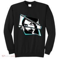 Anime Eyes Broken Glass Yelling Sweatshirt thumb 0