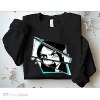 Anime Eyes Broken Glass Yelling Sweatshirt thumb 2