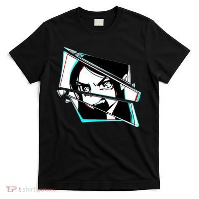 Anime Eyes Broken Glass Yelling T-Shirt