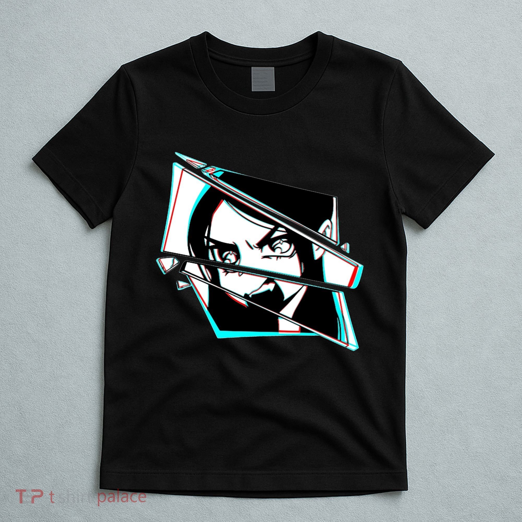 Anime Eyes Broken Glass Yelling T-Shirt