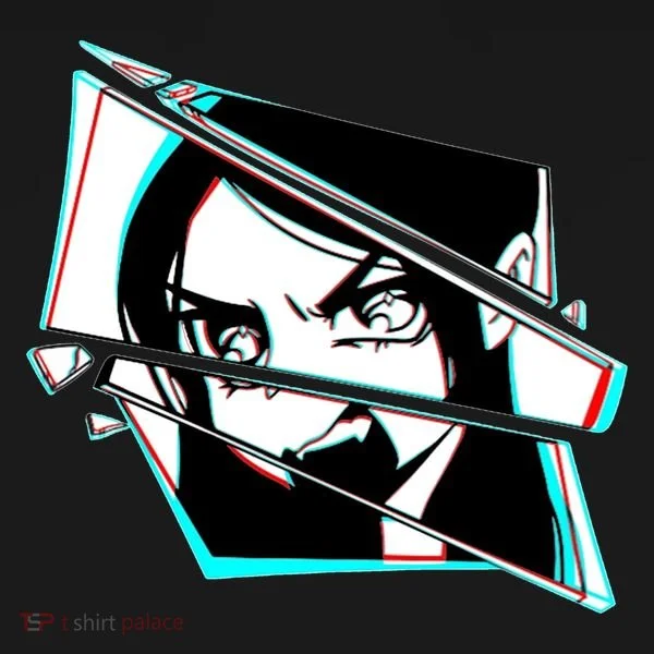 Anime Eyes Broken Glass Yelling Bucket Hat