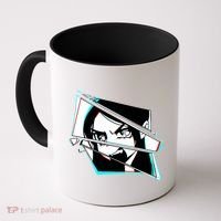 Anime Eyes Broken Glass Yelling Coffee Mug thumb 0