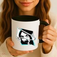 Anime Eyes Broken Glass Yelling Coffee Mug thumb 3