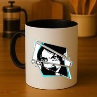 Anime Eyes Broken Glass Yelling Coffee Mug thumb 4