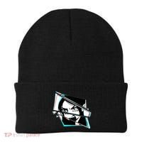 Anime Eyes Broken Glass Yelling Beanie thumb 0